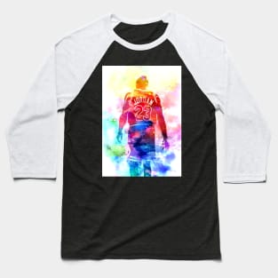 Michael Jordan Watercolor Baseball T-Shirt